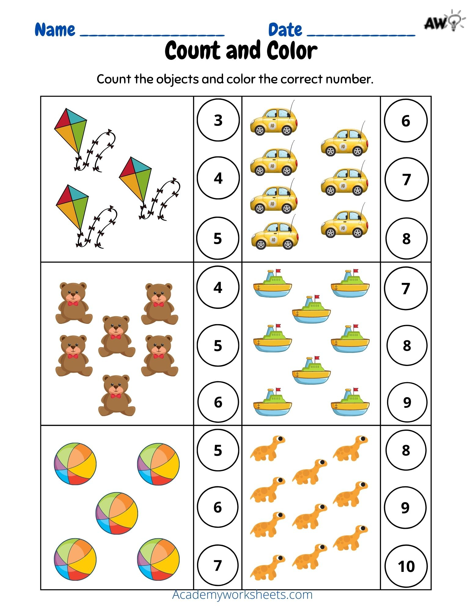 Numbers 1 To 10 Worksheets For Kindergarten Numbers 1 To 10 Worksheets For Kindergarten