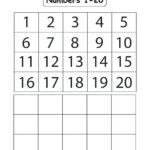 Numbers 1 To 20 Worksheet