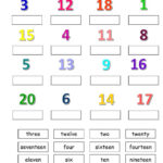 Numbers 1 To 20 Worksheets