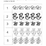 Numbers 1 To 5 Worksheets For Kindergarten