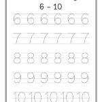 Numbers 6 10 Tracing Worksheets