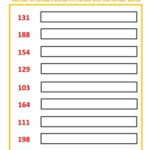 Numbers And Number Words 100 To 200 Fluency Worksheets TPT