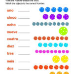 Numbers In Spanish Worksheets