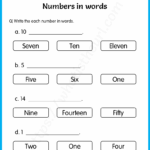Numbers Words Worksheets K5 Learning Write Number Words 1 50
