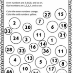 Odd And Even Numbers Coloring Worksheets