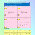 Operations Of Complex Numbers Worksheet Worksheets Library