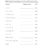 Operations With Complex Numbers Color By Number Funrithmetic