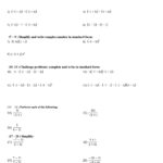 Operations With Complex Numbers Worksheet Worksheets Library