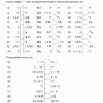 Ordering And Comparing Rational Numbers