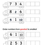 Ordering Numbers 1 10 Worksheet