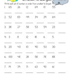 Ordering Numbers Worksheet Have Fun Teaching