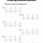 Ordering Rational Numbers Worksheets WorksheetsGO