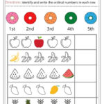Ordinal Numbers Worksheets For Kindergarten Mom 39 sEquation