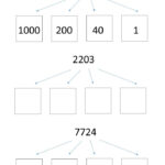 Partition 4 Digit Numbers Worksheet Free Printables
