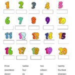 Pdf Online Worksheet Numbers 1 20 English Activities For Kids