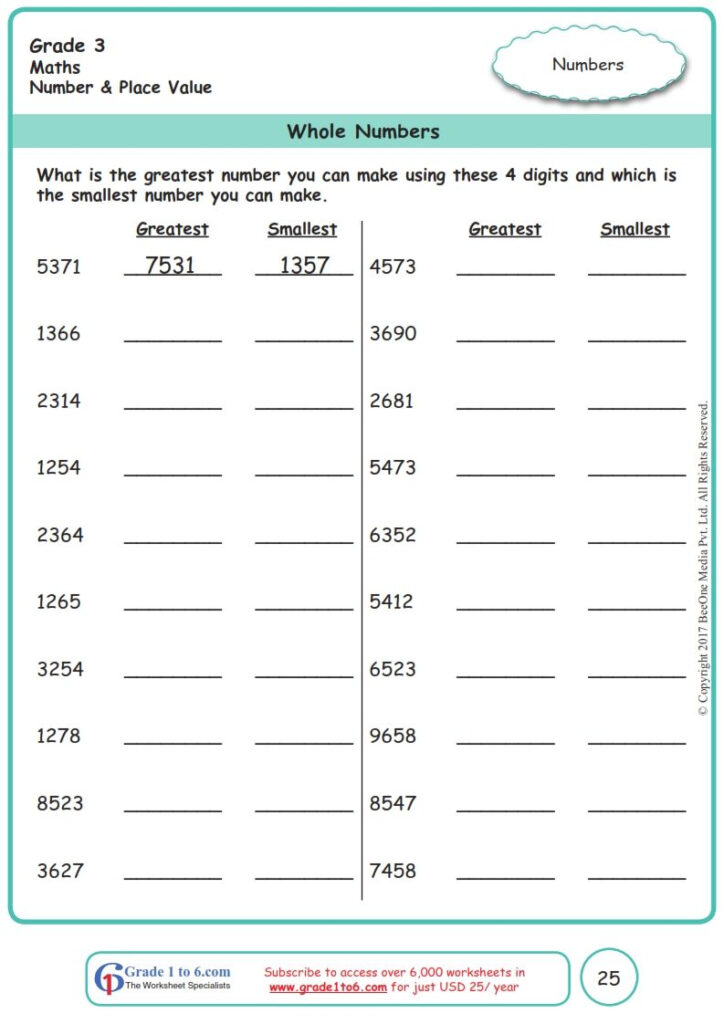 Place Value Writing Worksheets Grade 5 And 6 Artofit