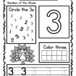 Pre K Worksheet Numbers