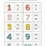 Preschool Number Matching Worksheets Vrogue co