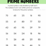 Prime And Composite Numbers 4th Grade Math Worksheets Worksheets Library