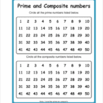 Prime And Composite Numbers Worksheets 15 Worksheets