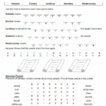 Printable Bible Activity Sheets