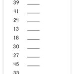 Printable Number Names 1 To 50 Worksheet