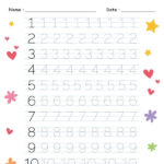 Printable Numbers Worksheets