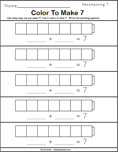 Printable Worksheet To Help Students Learn How To Make Numbers In The 