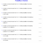 Probability Worksheets Dynamically Created Probability Worksheets