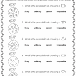 Probability Worksheets Printable Pdf