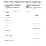 Properties Of Real Numbers Worksheet
