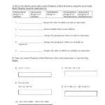 Properties Of Real Numbers Worksheet Answers