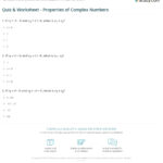 Quiz Worksheet Properties Of Complex Numbers Study