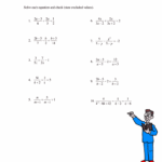 Rational Equations PDF Worksheet Mastering The Art Of Solving
