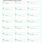 Rational Number Operations 1 Worksheet Education Worksheets