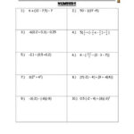 Rational Number Operations Worksheet