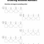 Rational Numbers Worksheet
