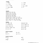 Review Of Imaginary And Complex Numbers Worksheet With Answers