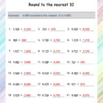 Rounding 2 Digit Numbers To The Nearest Ten Worksheets Works