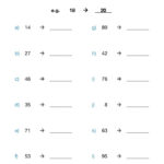 Rounding To Nearest 10 Worksheet Number Line