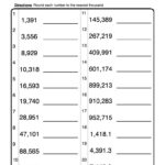 Rounding To The Nearest Thousand Worksheets