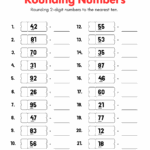 Rounding Two Digit Numbers To Nearest 10 Worksheets For Grade 2 Kidpid