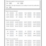 Rounding Whole Numbers Worksheet Grade 4
