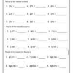 Rounding Whole Numbers Worksheets Grade 5