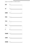 Scientific Notation Worksheets