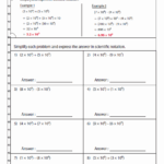 Scientific Notation Worksheets