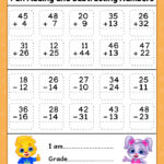 Simple Adding And Subtracting Worksheet
