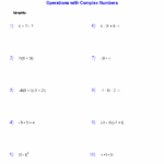 Simplifying Complex Numbers Worksheets