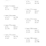 Simplifying Imaginary Numbers Worksheet Printable And Enjoyable Learning