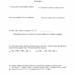 Solved Name College Algebra Complex Numbers Worksheet 1 Chegg